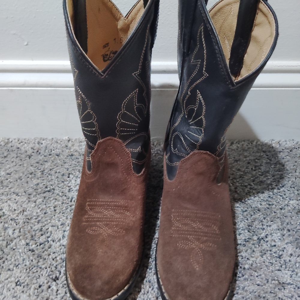 Nocona Dark Brown Heeled Boots